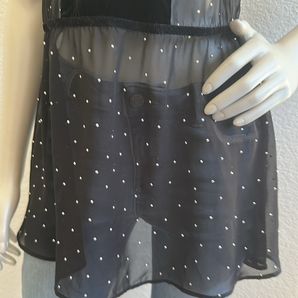 For Love and Lemons Kkivvies Lucky Dice velvet mini slip - Picture 8 of 11